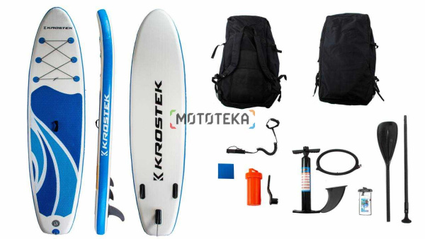 Надувная доска для sup - бординга Krostek (Кростек) двухслойная #1 Blue (10.6FT)